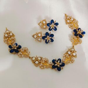 designer blue zircon set